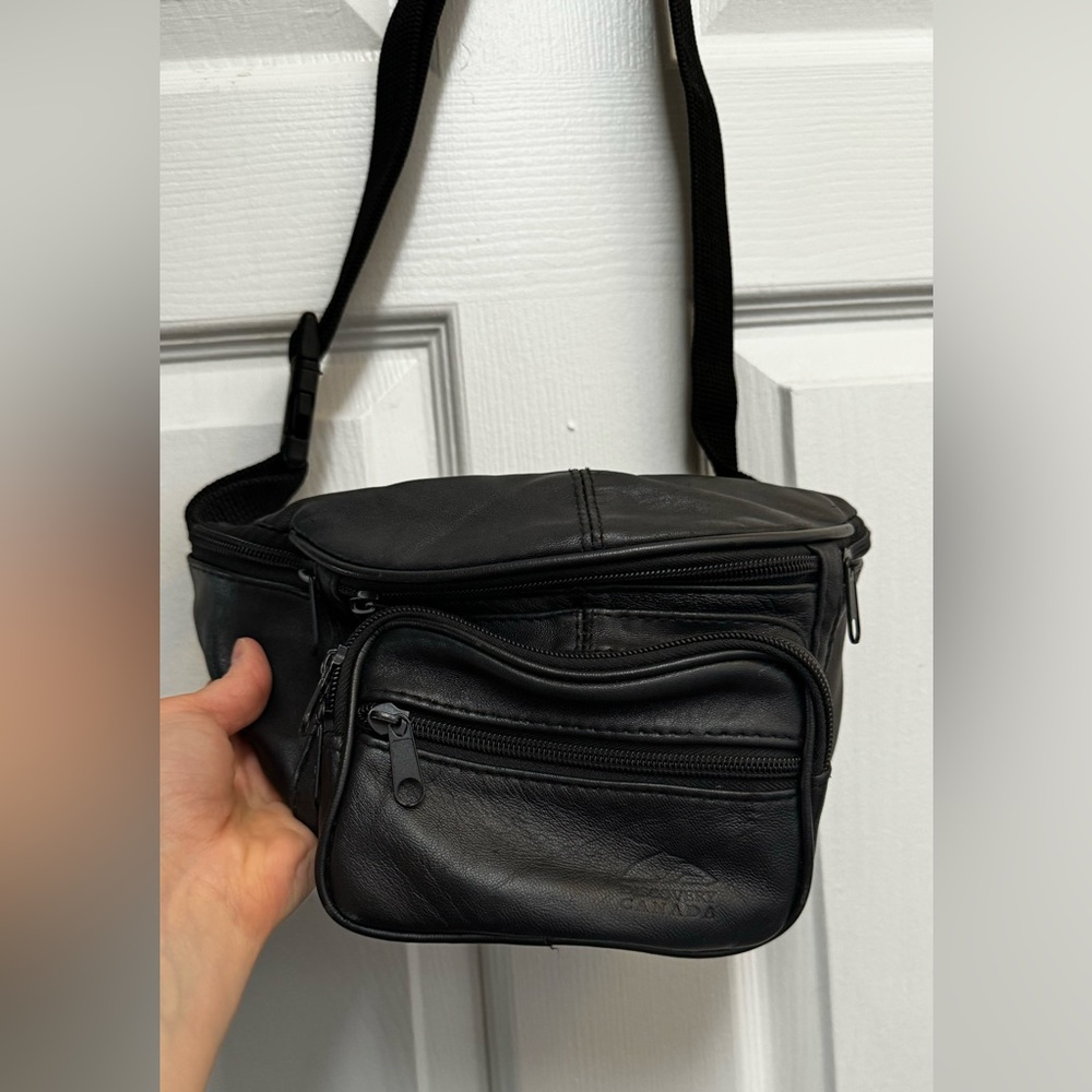 Genuine leather belt bag